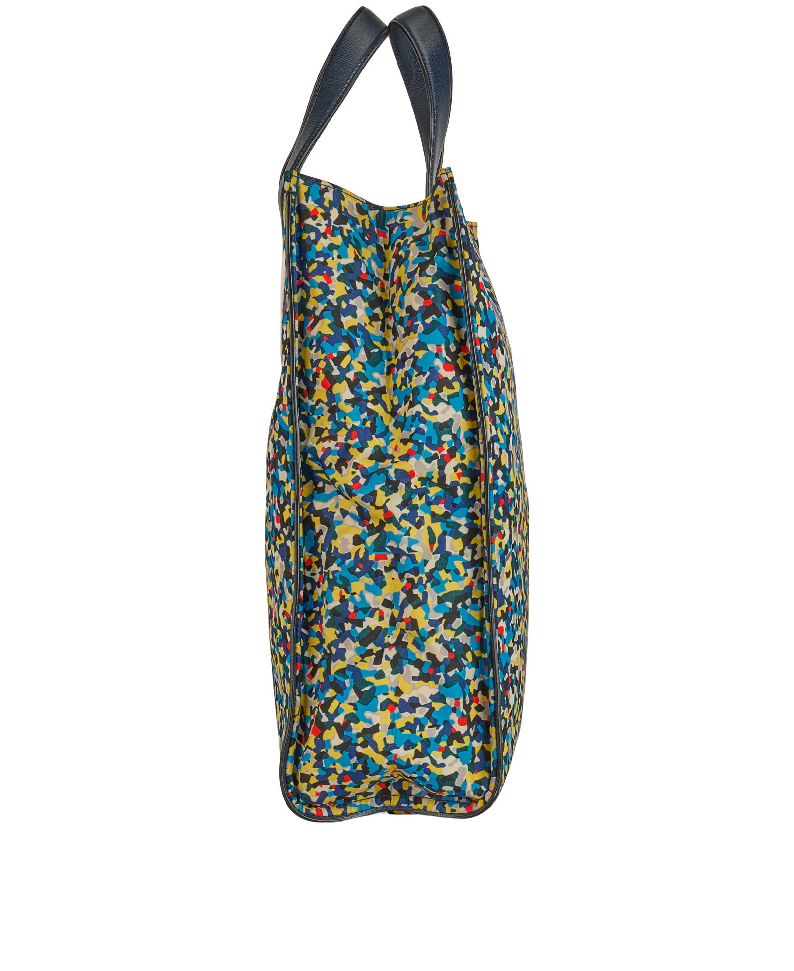 Monster Tote, &pound;395, Handbags, Navy, Leather/Nylon, Bottom view